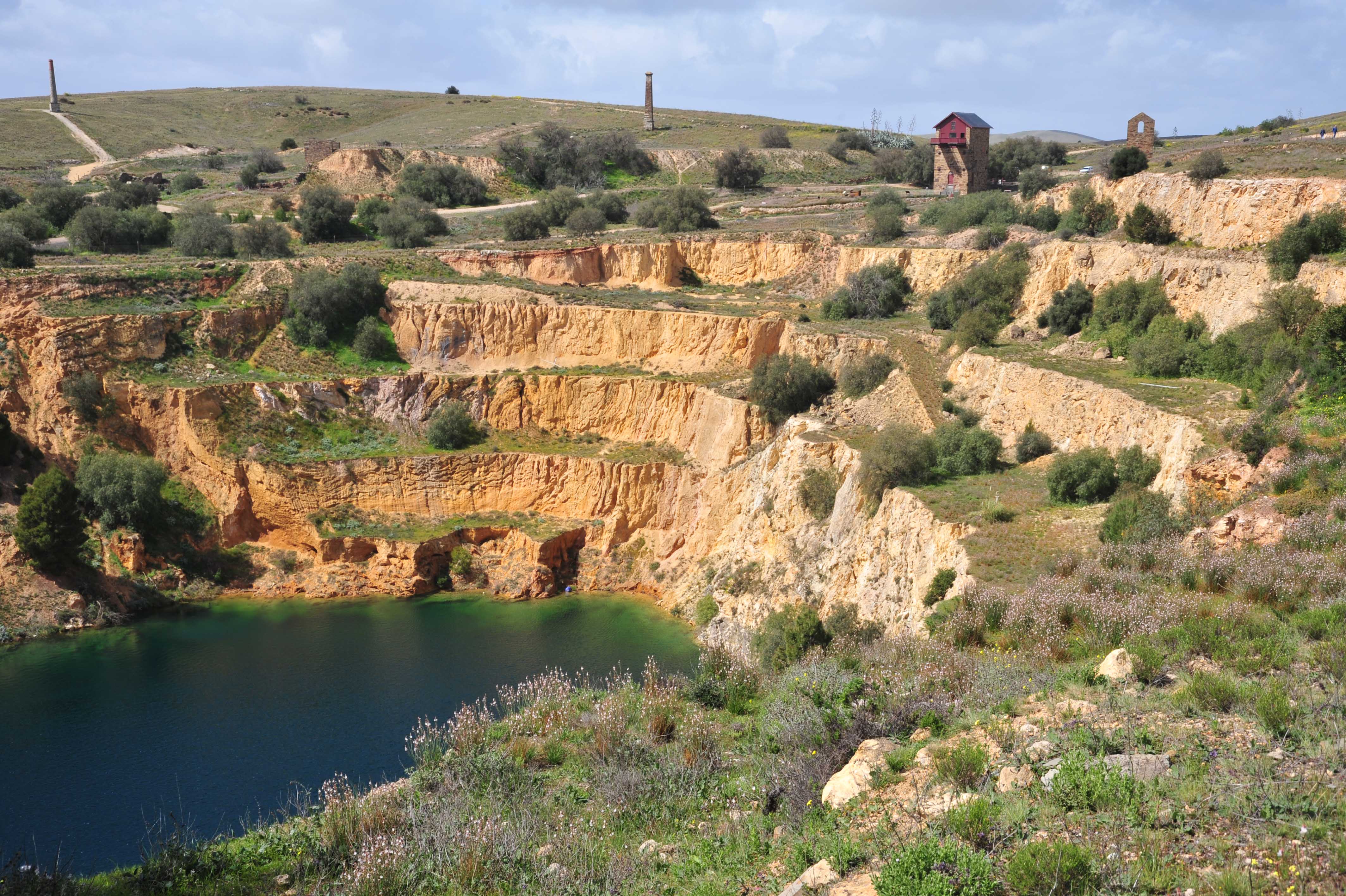 The mine site