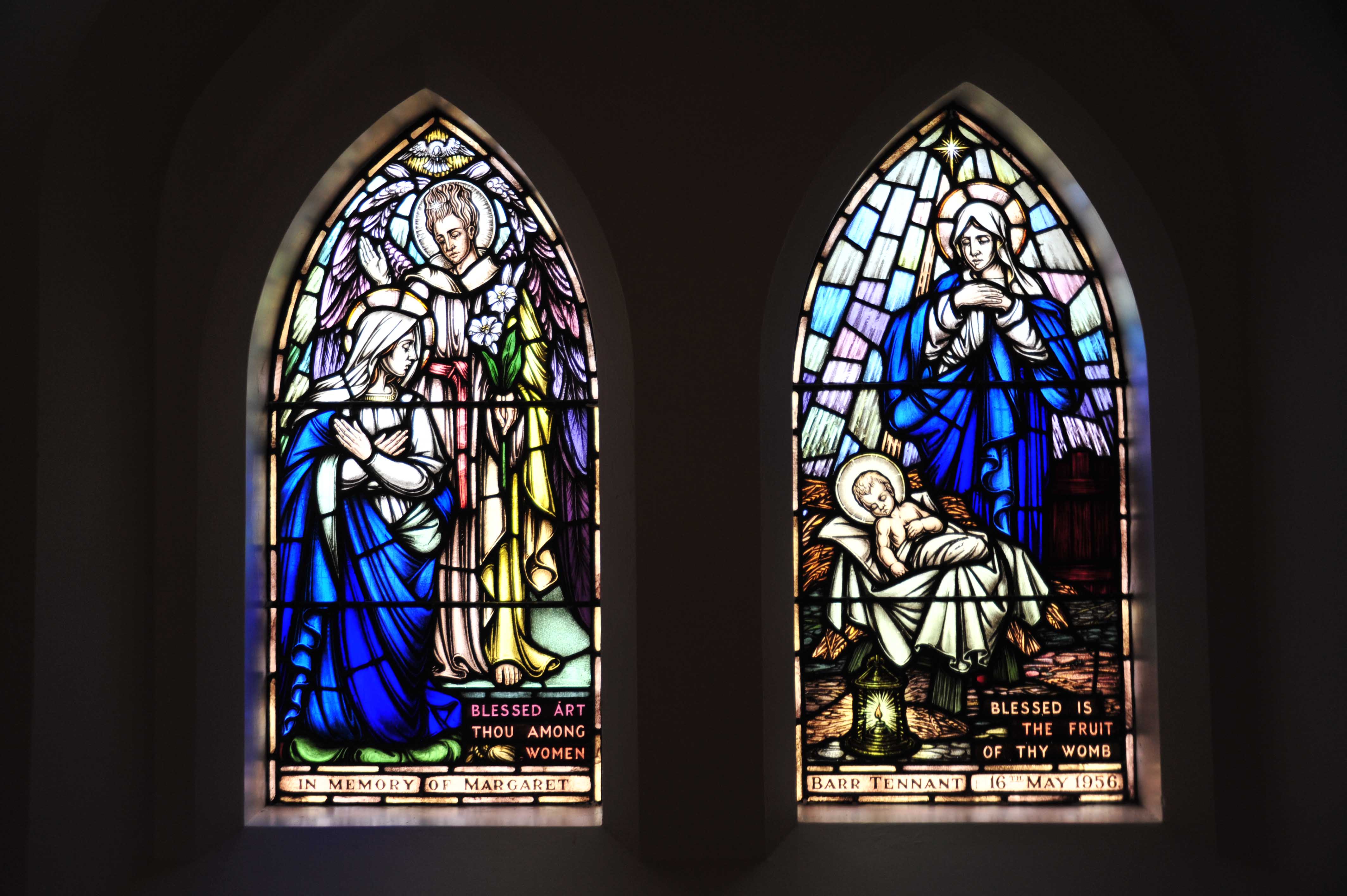 Windows in St Joseph's Church Burra