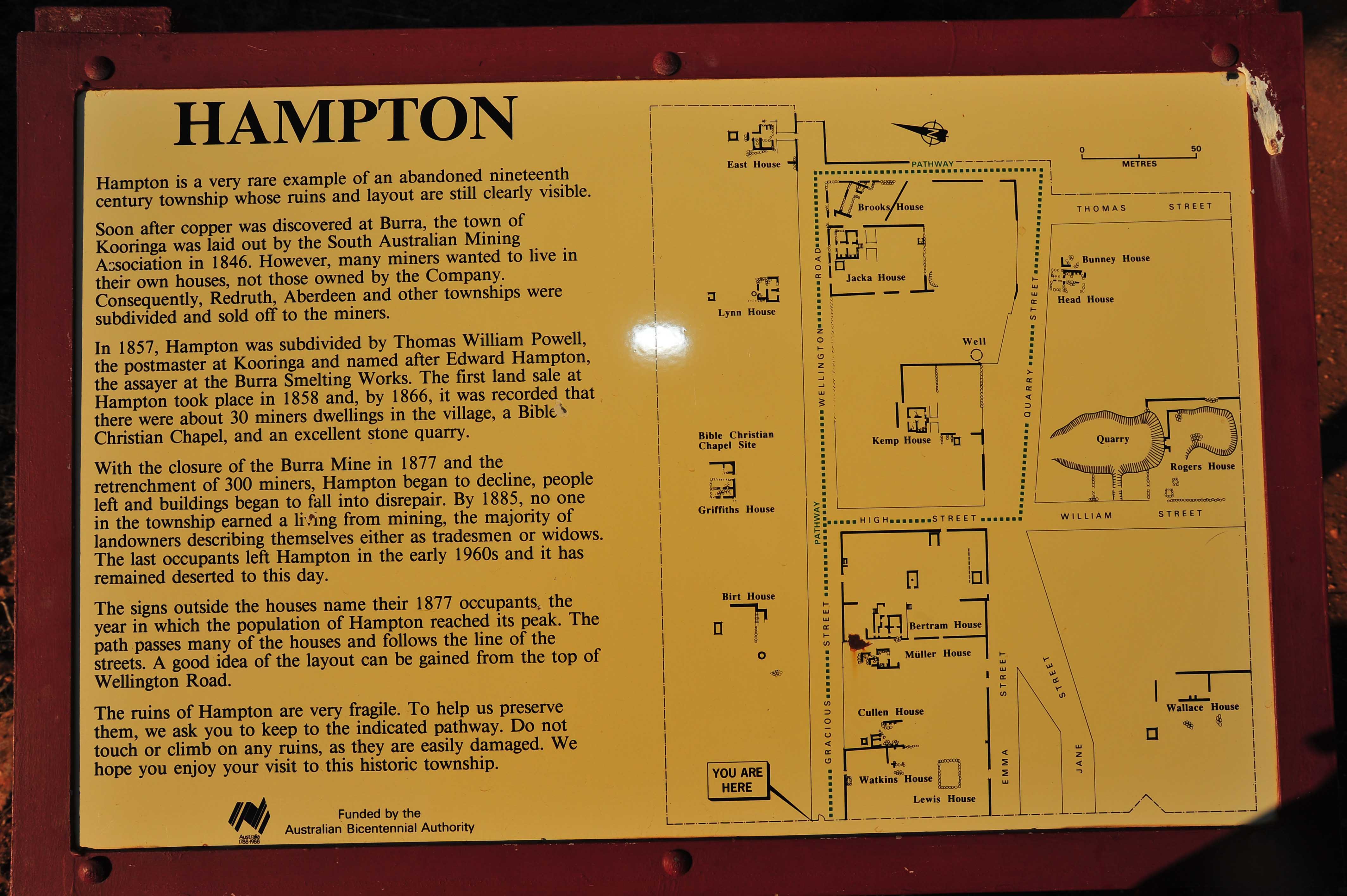 A map of the township of Hampton